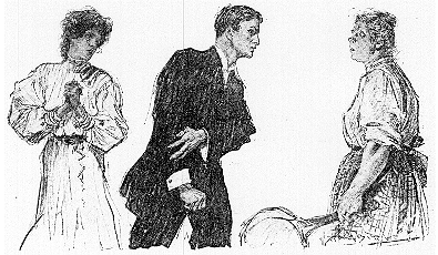 Illustration: Their helplessness shows him off better by giving freer play to his protective and masterful instincts.