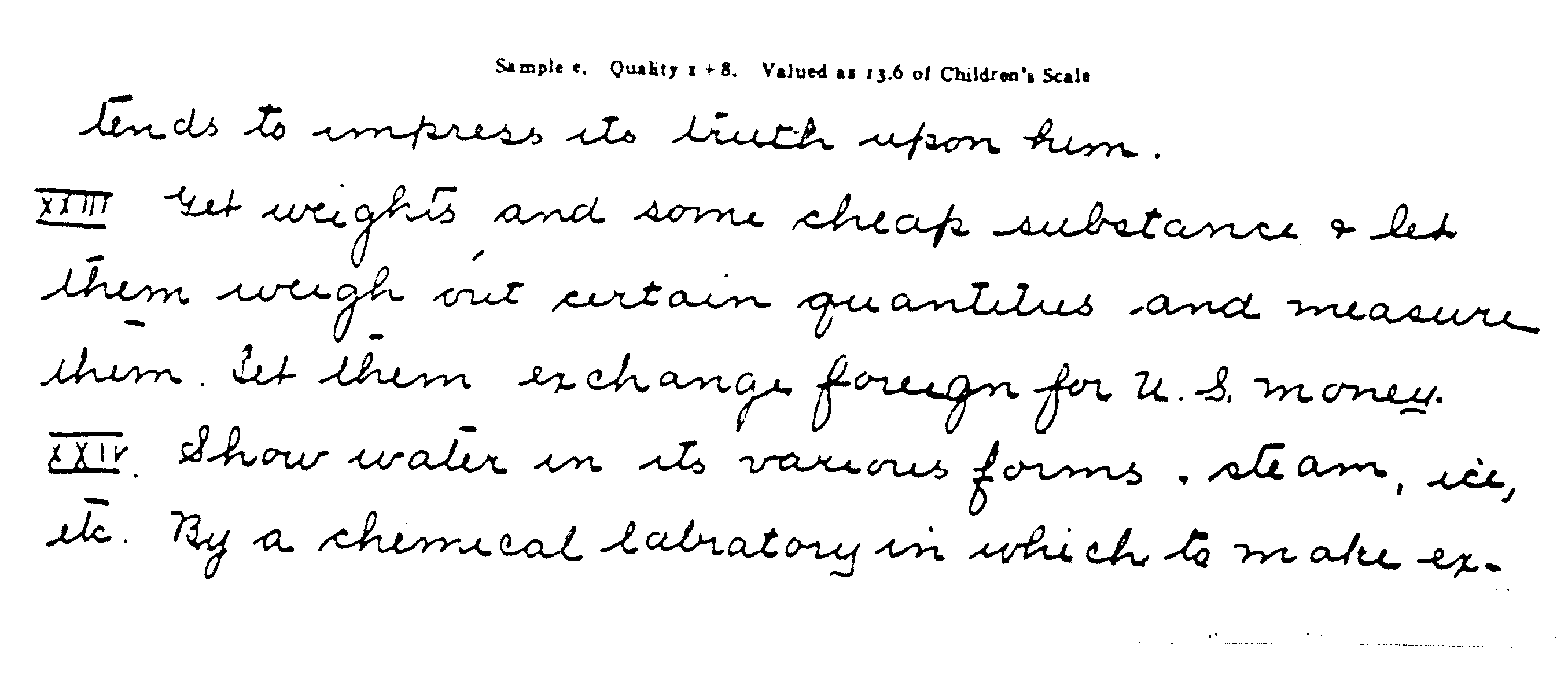 Scale A, A Scale for Handwriting of Children in Grades 5-8