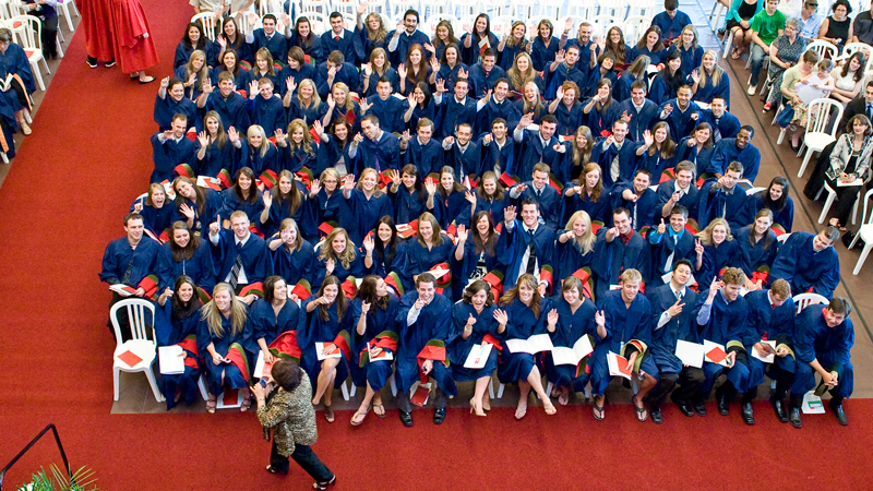 students at Convocation