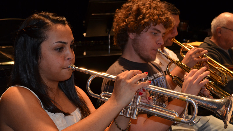 two members of the Brock University Wind Ensemble two members of the Brock University Wind Ensemble