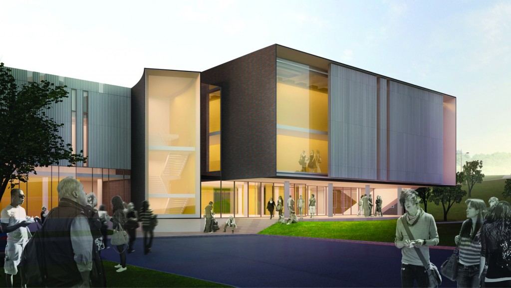 An artist's rendering of the Marilyn I. Walker School of Fine and Performing Arts.
