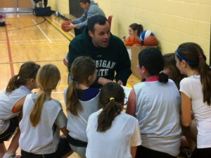 philip-sullivan Prof. Philip Sullivan coaches a youth girls basketball team on weekends.